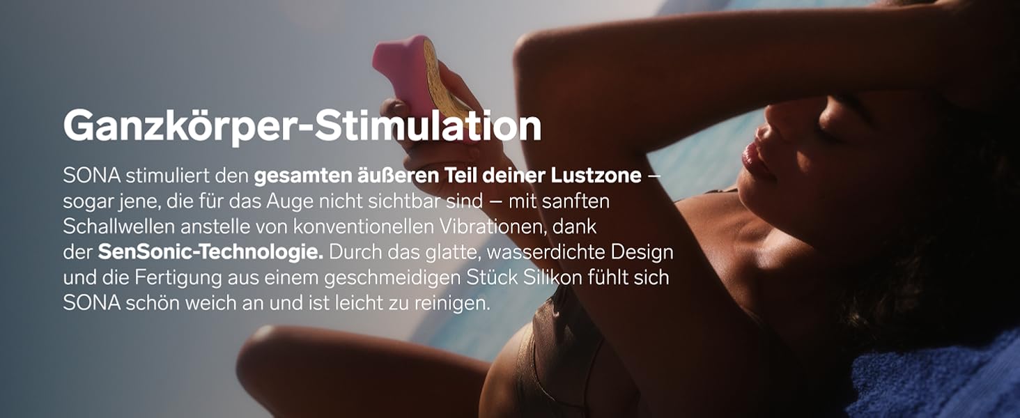 LELO SONA - вібратор для жінок з технологією звукових хвиль, водонепроникний, акумуляторний, преміум-якість, Cerise