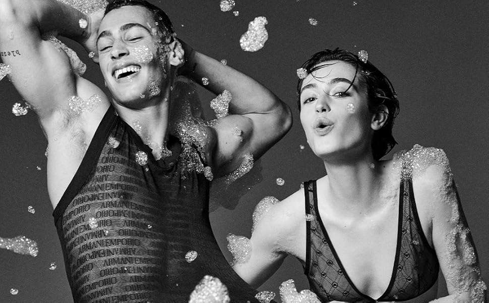 Слип Emporio Armani (2 шт.) (L, Чорний/Білий)