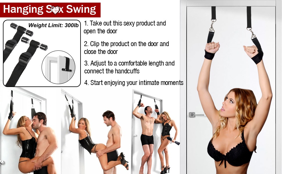 Набір для BDSM-фетшингів: наручники, фетші, петиша, маска для очей. Чорний колір. Для пар.