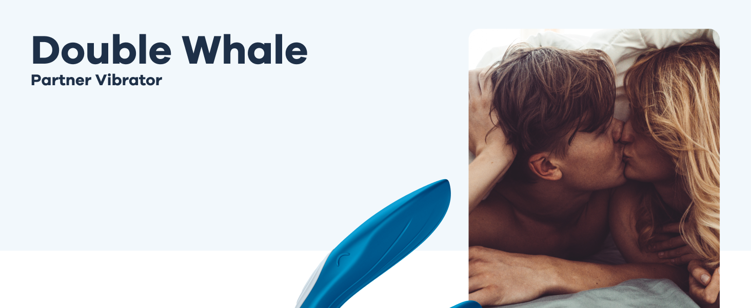 Satisfyer Partner Whale - парний вібратор | Іграшка для пар | З медичного силікону | Вібраційний стимулятор для жінок та чоловіків