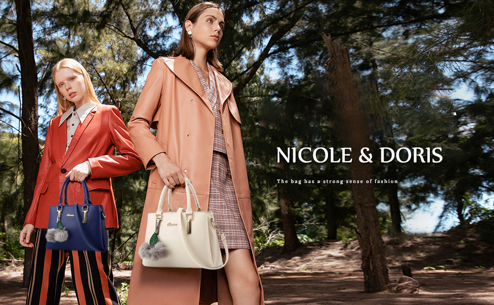 Жіноча сумка через плече Nicole & Doris з екошкіри, повсякденна сумка-месенджер, колір Rose Red