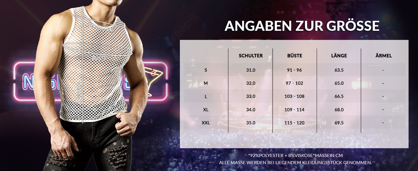 Чоловіча майка JOGAL з еластичною сіткою, прозора, без рукавів, червона/коричнева