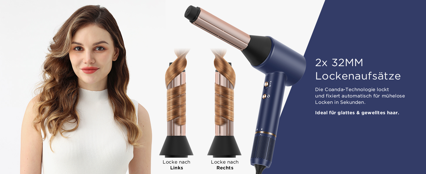 Професійний фен для волосся PARWIN PRO BEAUTY Air-Sonic з HD-LED дисплеєм, безщітковим мотором 110,000 об/хв та іонізацією (200 млн негативних іонів), швидка сушка 25 м/с, колір Прусський синій