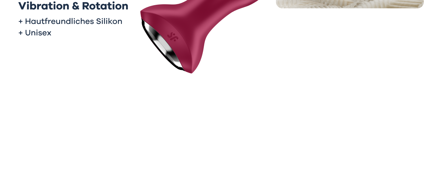 Satisfyer Rotator Plug 1 Connect: вібруючий анальний плагін з Bluetooth | Ротаційні перлини, водонепроникний (IPX7) | Для чоловіків та жінок