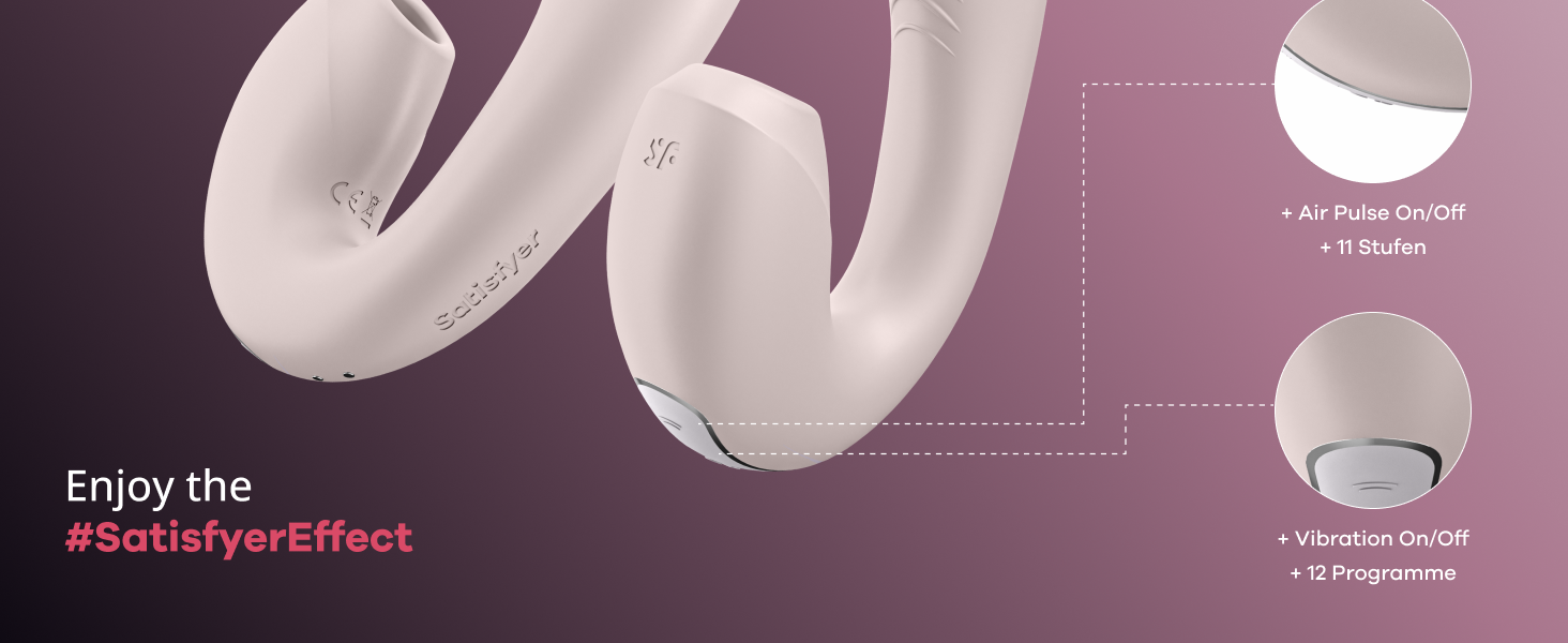 Satisfyer Sunray Connect App Rabbit - вібратор для жінок з підключенням по Bluetooth | Кліторальний та G-точковий масаж | Водостійкий (IPX7) | Бездротовий | З високоякісного силікону | Рожевий колір