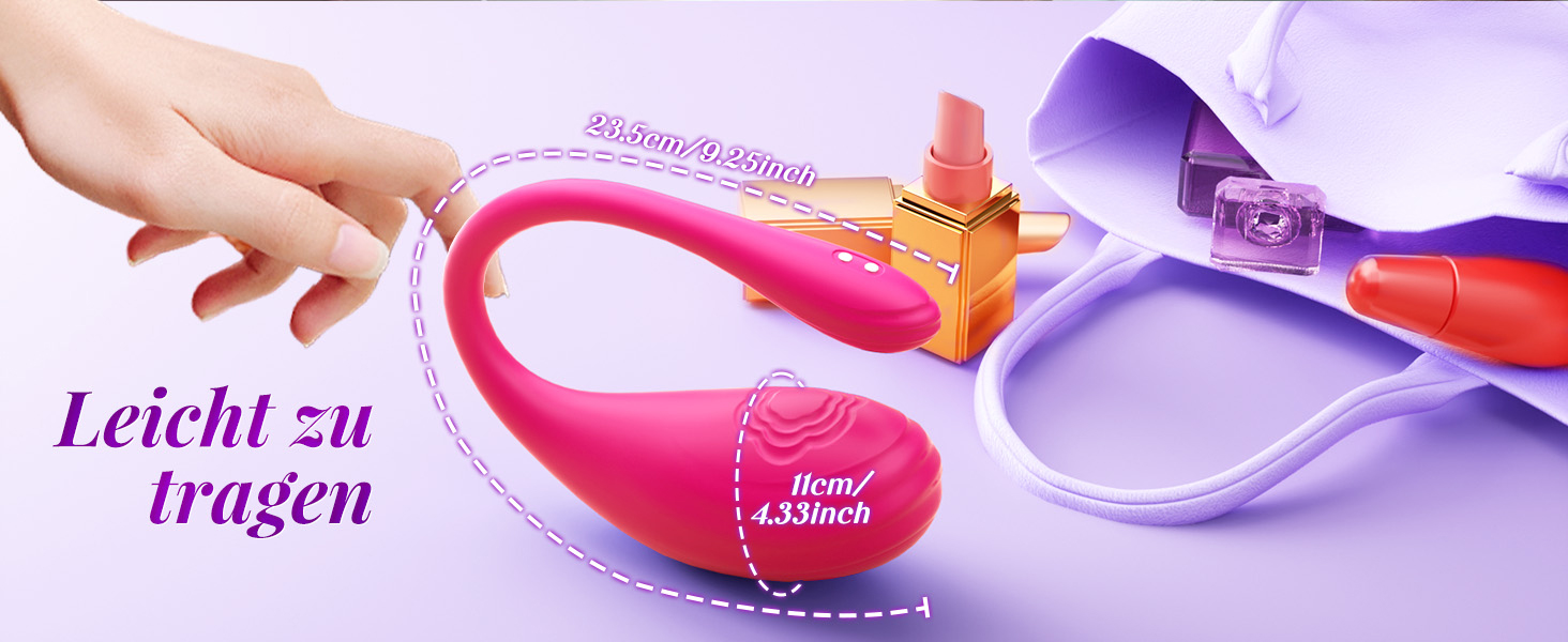 Вібратор KI-Sync Liebeskugeln для жінок, анальні дилдо-вібратори, комплекти для стимуляції клітора, 9 режимів, анальний плагін, стимулятор для G-точки (магента, універсальний розмір)