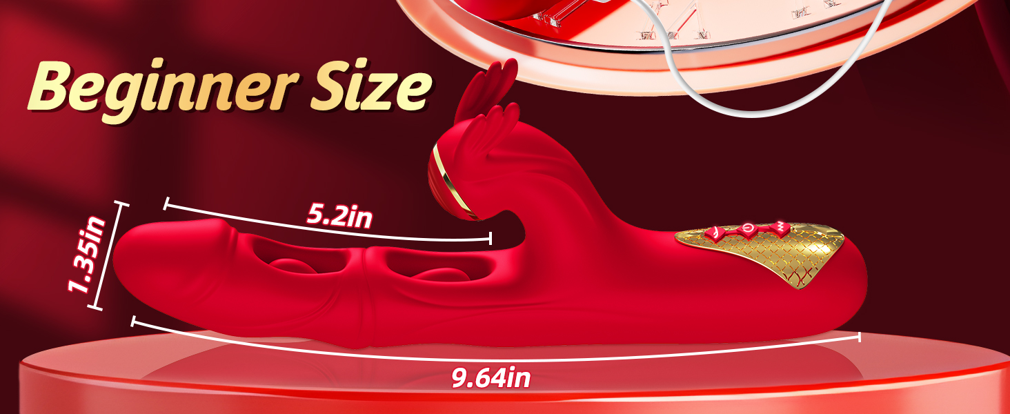 Вібратор для жінок Guspiun 4-в-1 з 7 режимів лизання та 10 вібрацій, стимулятор G-точки, кролик, для пар