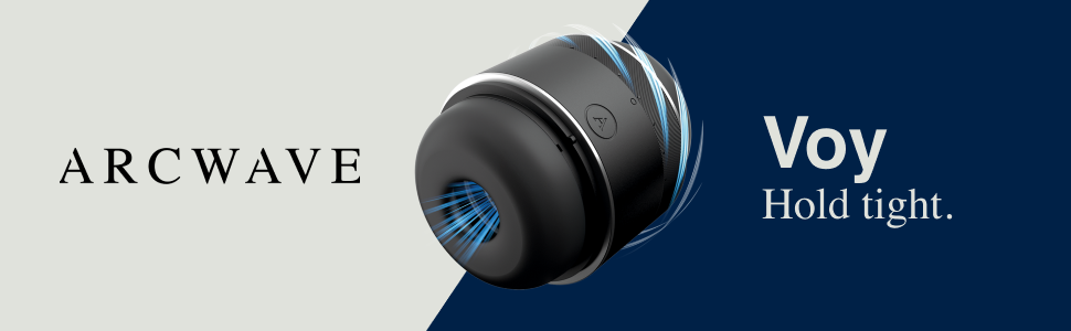 Arcwave Voy - Масажер для чоловіків, секс-іграшка з 8 рівнями інтенсивності та регулюванням щільності, чорний