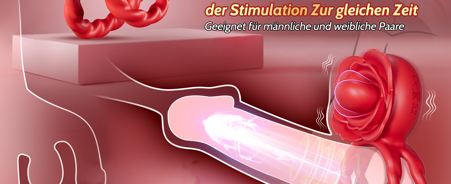 Кільце для пеніса з вібрацією для пар - сексуальні іграшки для дорослих, стимулятор G-точки, 10 режимів вібрації