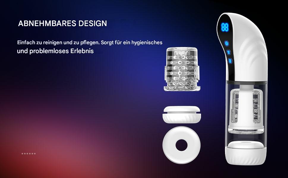 Масажер для чоловіків 2-в-1 з помпою для збільшення, 9 режимів, LCD-дисплей, автоматичний