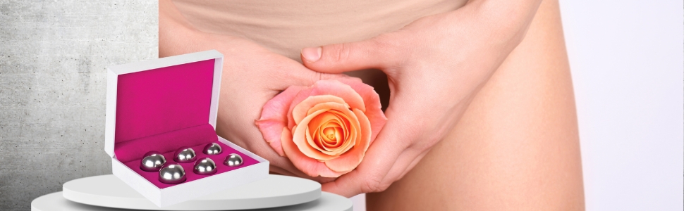 Металеві кульки для тренування тазового дна - набір 3 шт (28г, 44г, 64г) - для жінок