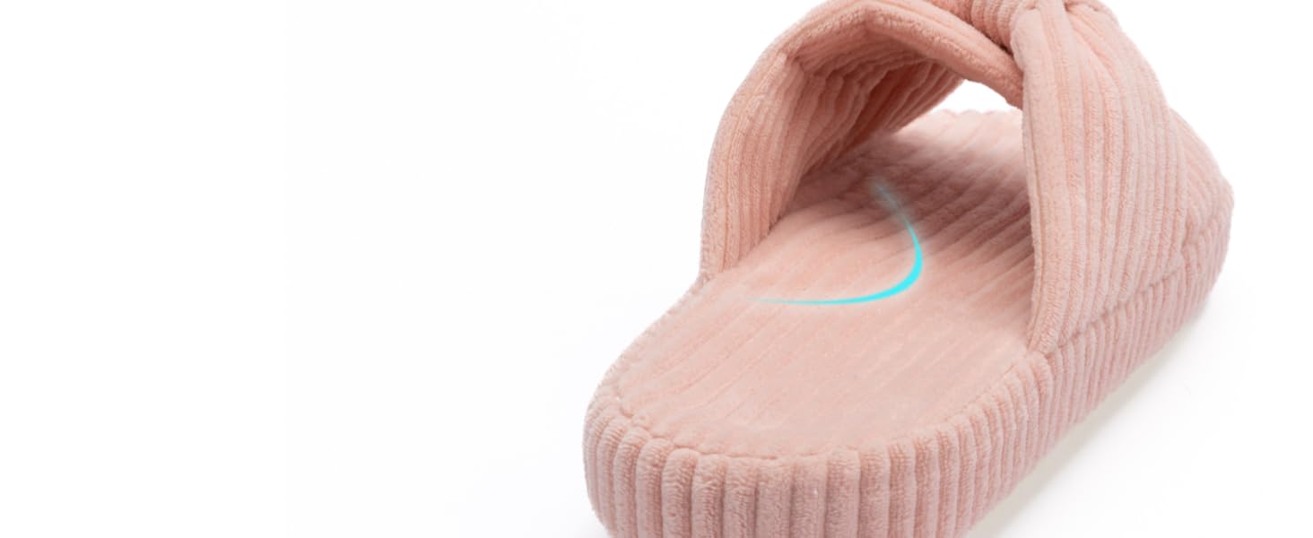 Жіночі домашні капці Chantomoo з ефектом пам'яті (Memory Foam), велюрові тапочки з бантом та перехресними ремінцями, бежеві, розмір 38/39 EU