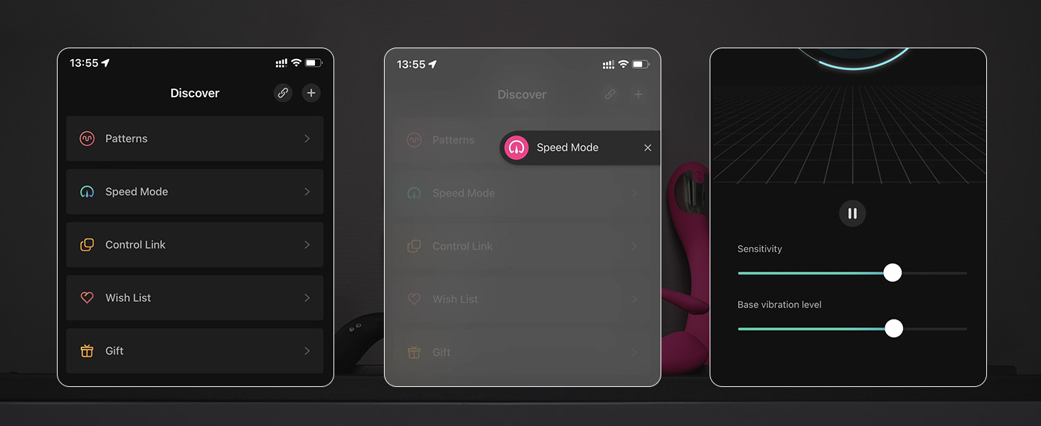Вібратор анальний LOVENSE Ridge з пульсацією та ротацією, анальний плаг для чоловіків та жінок, з пультом дистанційного керування