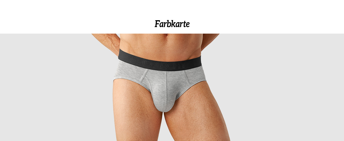 Чоловічі труси DAVID ARCHY (4 шт.) з бамбукової віскози, XL, сірі