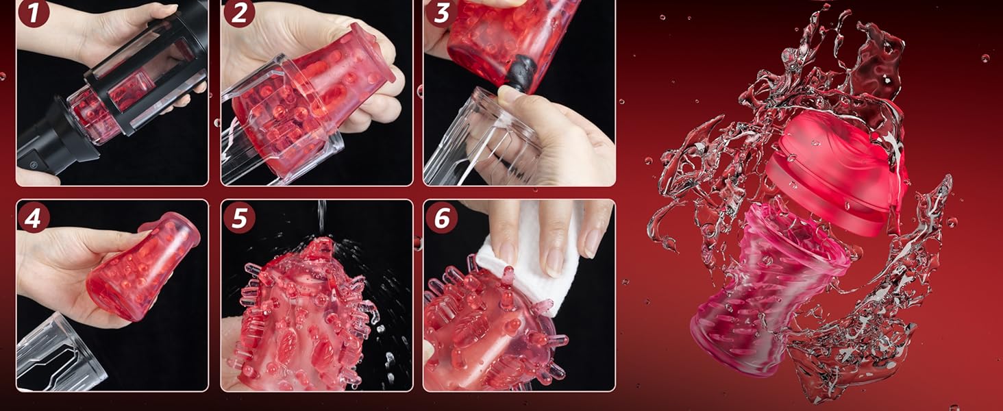 Електричний мастурбатор 4-в-1 для чоловіків з 9 режимами вібрації та телескопічною функцією, іграшка для сексу з імітацією ротової порожнини