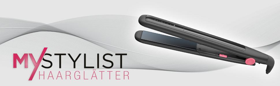 Випрямляч для волосся Remington My Stylist S1A100 з керамічним покриттям, чорно-рожевий