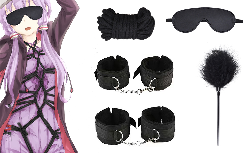 Набір для БДСМ з 26 елементів Qoosea: наручники, мотузки, анальні та бут плагі, для пар