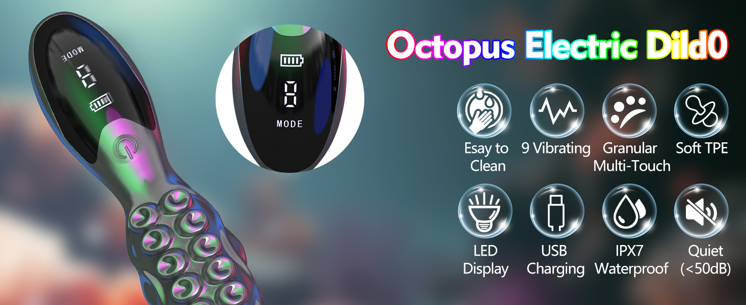 Вібратор для жінок з G-точкою, 9 режимів вібрації та LCD-дисплеєм, комплект