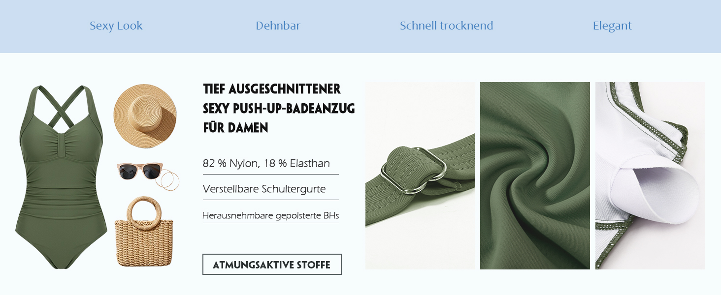Чоловічий купальник Nadeer Badeanzug: одноцільний, висока талія, Push Up, V-подібний виріз, спортивні смуги, чорний, XL