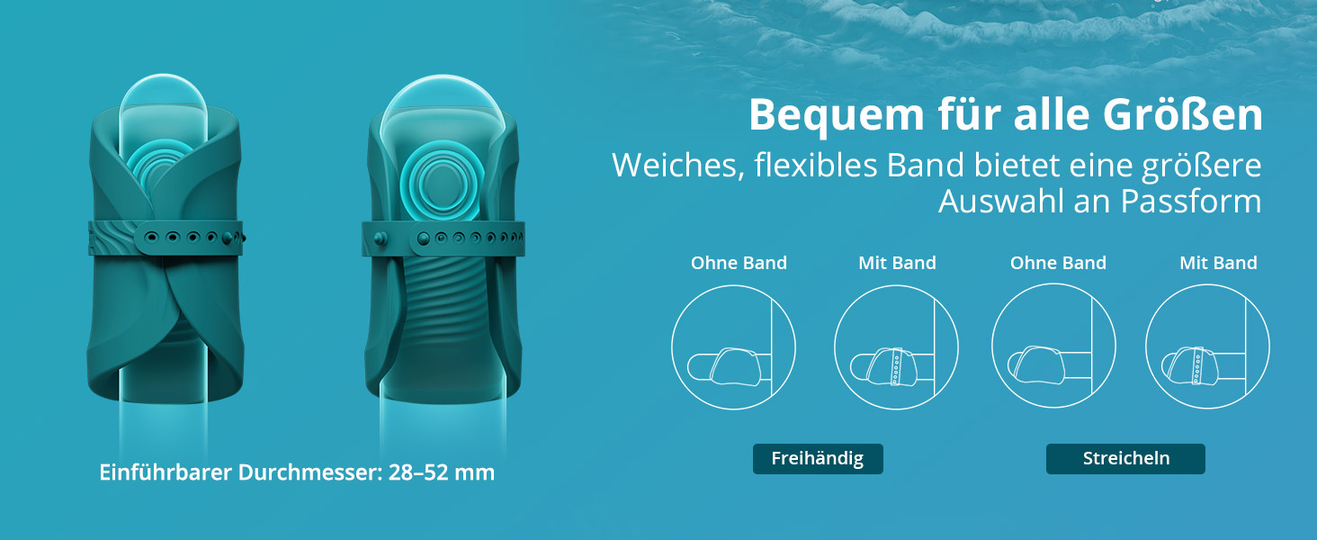 LOVENSE Gush 2 - Автоматичний чоловічий вібратор з пульсацією, керування через додаток, регульовані ремінці, для тренування витривалості