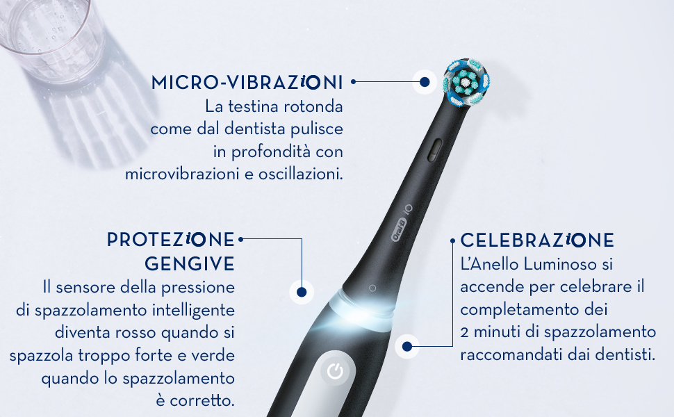 Електрична зубна щітка Oral-B iO Series 5, чорна (Matt Black) — 5 режимів чищення, з дорожнім футляром та 1 насадкою
