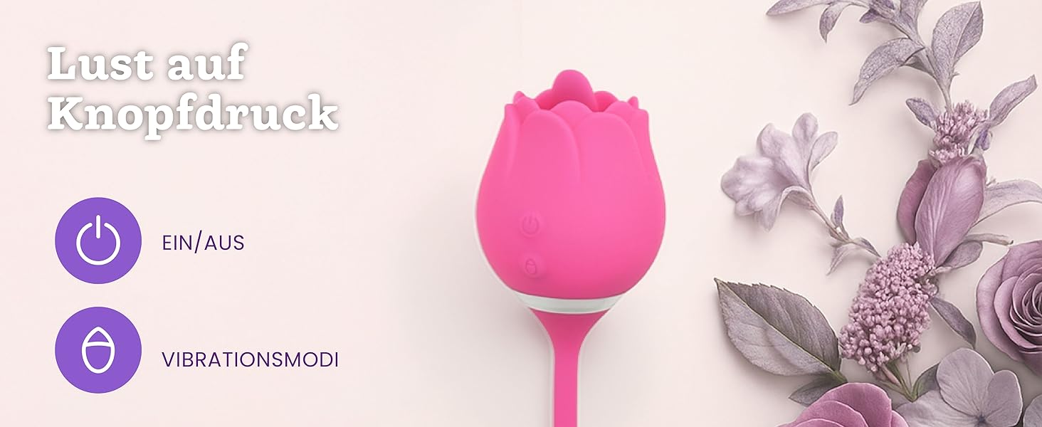 Вібратор-аналізатор Rosen від Oliver James - 10 режимів, водонепроникний, USB-зарядка (фіалковий)