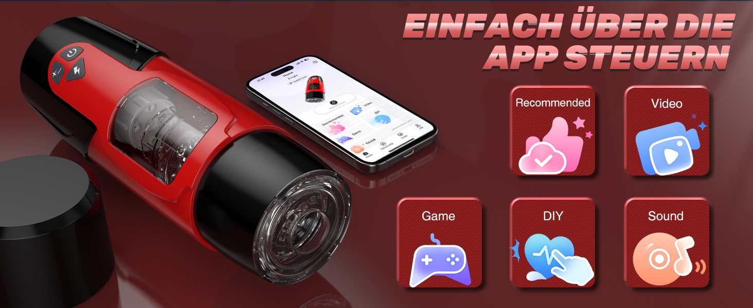 Мастурбатор для чоловіків Honeyexp з 7 режимами, телескопічною функцією та керуванням через додаток