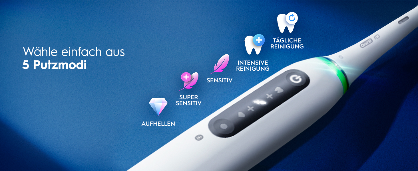 Електрична зубна щітка Oral-B iO Series 5, чорна — 5 режимів чищення, насадка Quite White, дорожній футляр