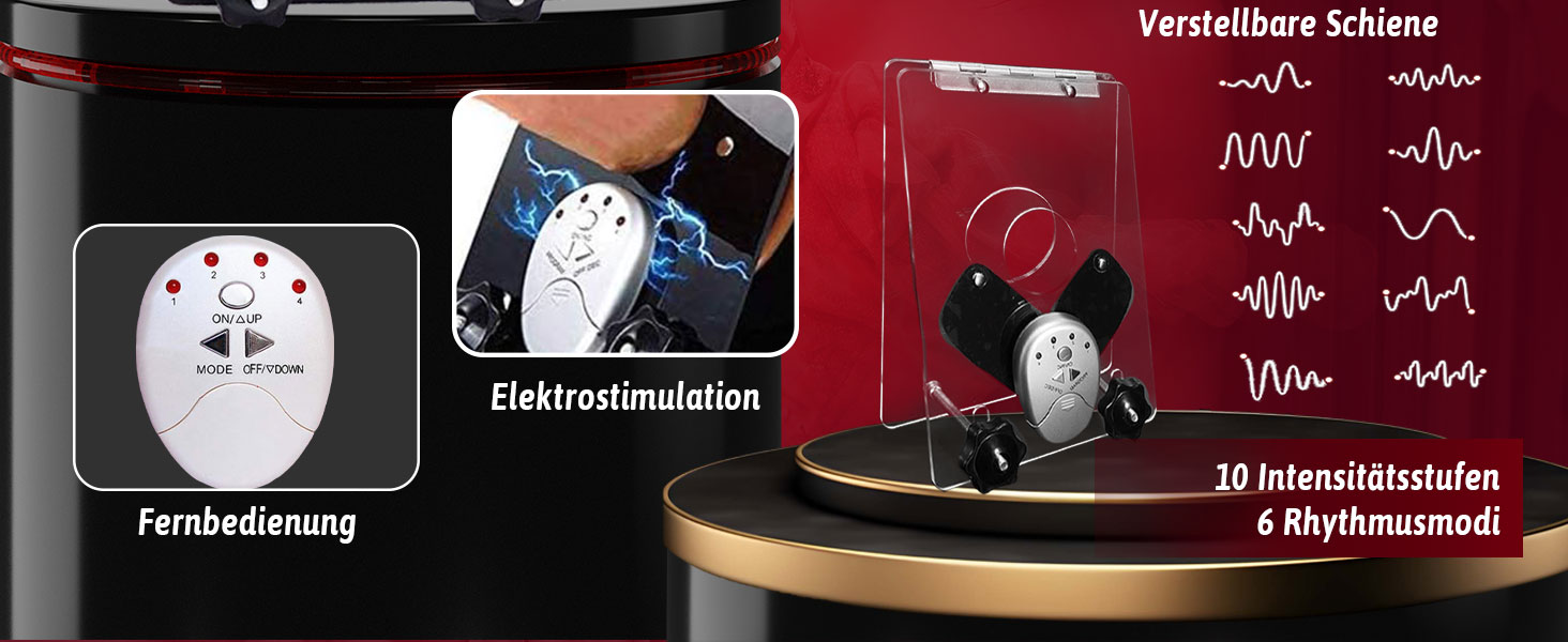 Електричний пристрій для стимуляції та контролю, чорний