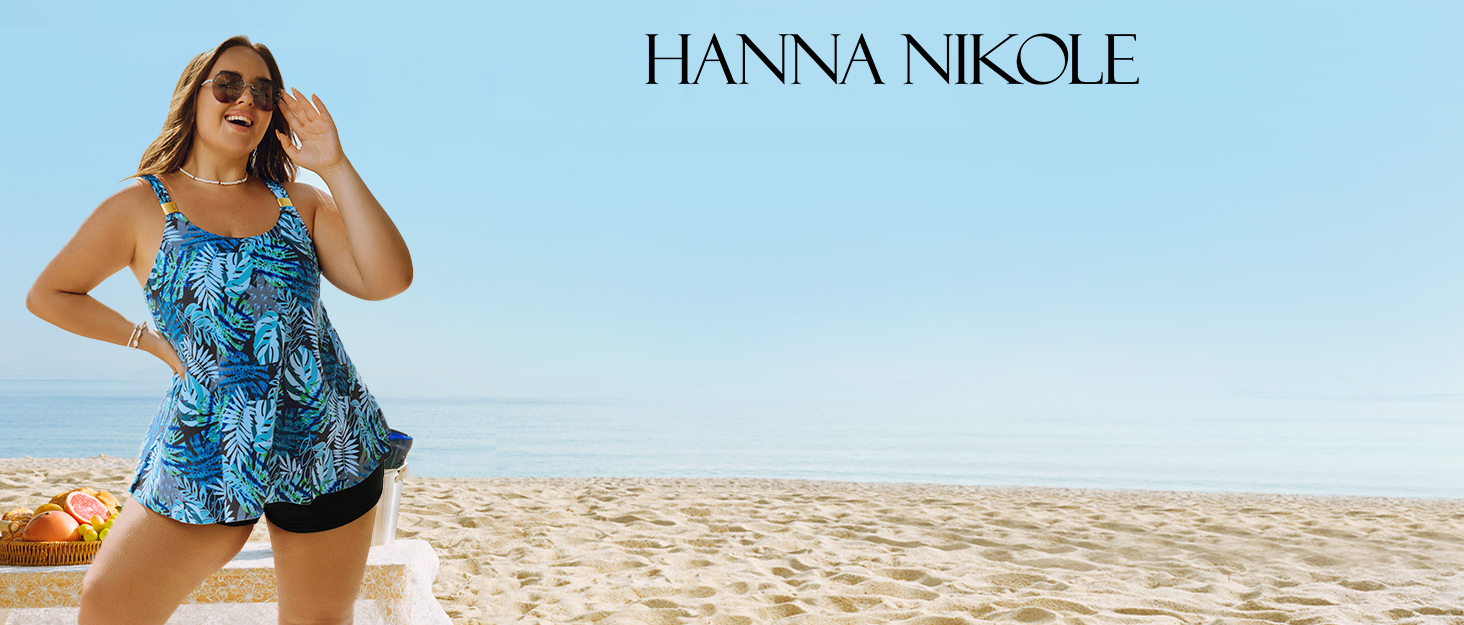 Купальник жіночий Hanna Nikole з ефектом схуднення живота, V-подібний виріз, з рюшами, пуш-ап, відкрита спина, квітковий принт, розмір XXL, темно-синьо-білий