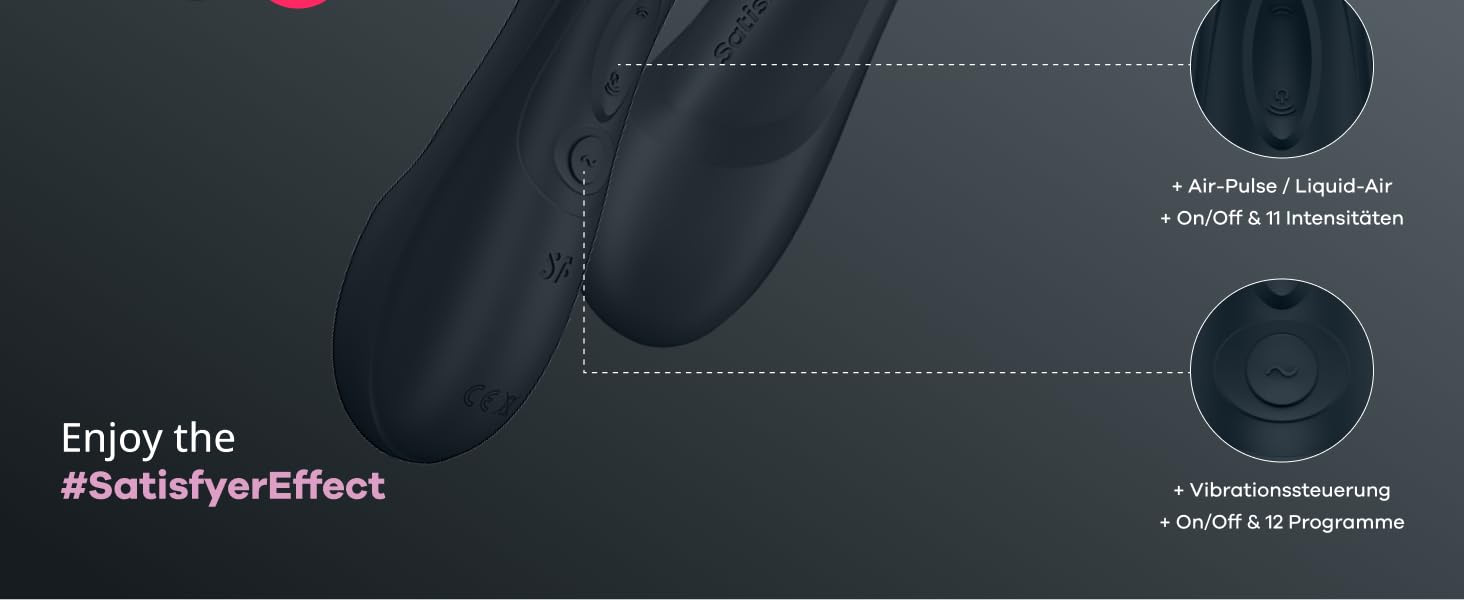 Вібратор Satisfyer Pro 2 Gen 3 з підключенням через APP | Технологія Liquid-Air | Тиха та потужна стимуляція клітора | Вібратор-імпульсна хвиля | Іграшка для дорослих, подарунок для жінок | Дildo чорного кольору