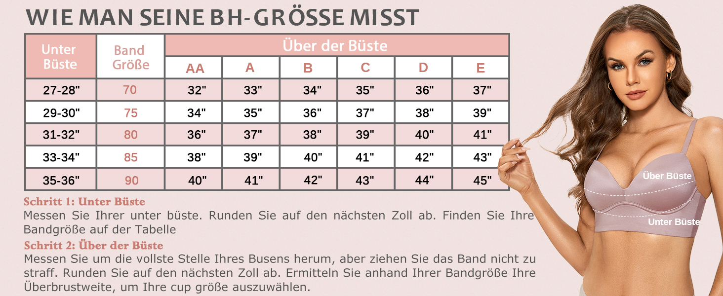 DOBREVA бюстгальтер без кісточок Push Up, T-shirt, BHS, з м'якою підтримкою, гладкий, 75B, бежевий