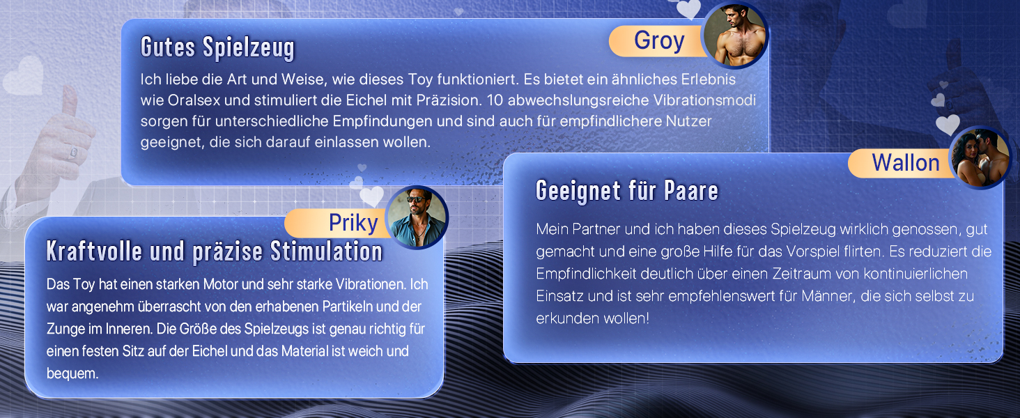 Мастурбатор для чоловіків з 10 режимами вібрації, стимулятор головки статевого члена, іграшка для соло та парного сексу (чорний)