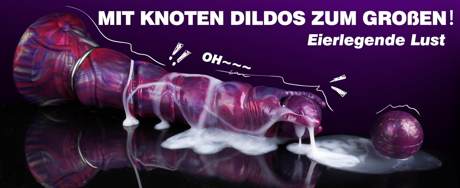 Анальний плагін Dilo Monster XXL з 4 силіконовими яйцями, 27 см - BDSM іграшки для пар