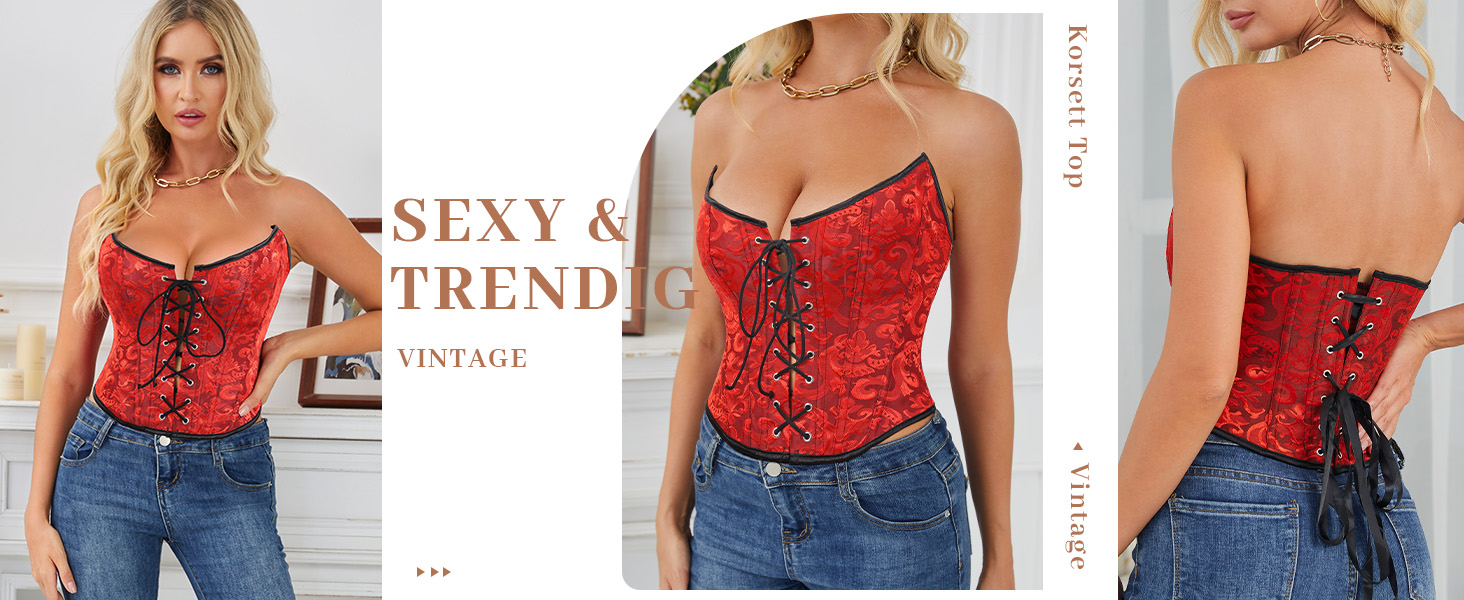 Корсет-топ WHIPPY для повних грудей: вінтажний бюстєль з шнурівкою, готичний овербаст, світло-персиковий, розмір M