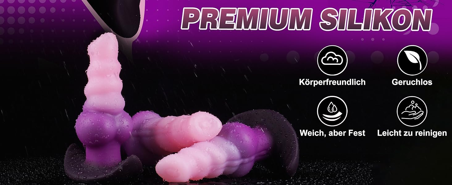 Анальний плагін з вузлом Alien, силікон, для жінок та чоловіків, XXL, анальні іграшки