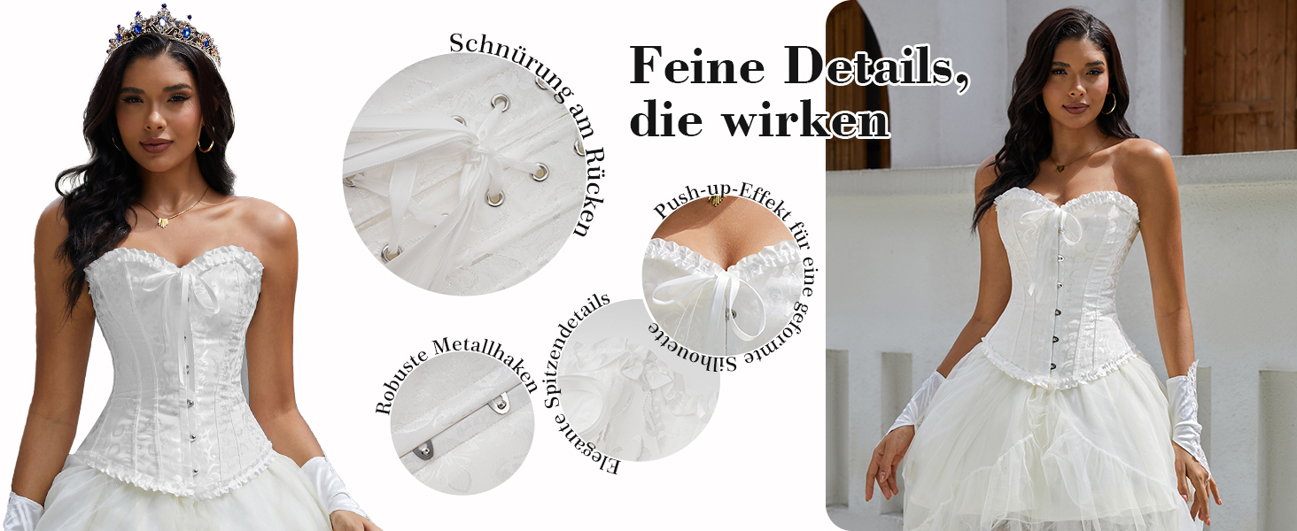 Корсет для жінок - бюстєль-корсет, топ, повна грудь, корсаж, шнурівка, талія, спідня білизна, чорний, розмір S