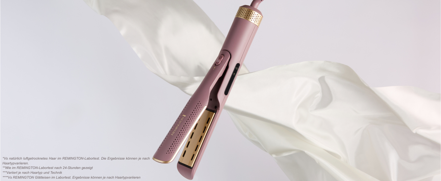 Випрямляч для волосся Remington AIRvive S8930 з іонною повітряною технологією, ультракерамічним покриттям та LCD-дисплеєм (150-230°C)