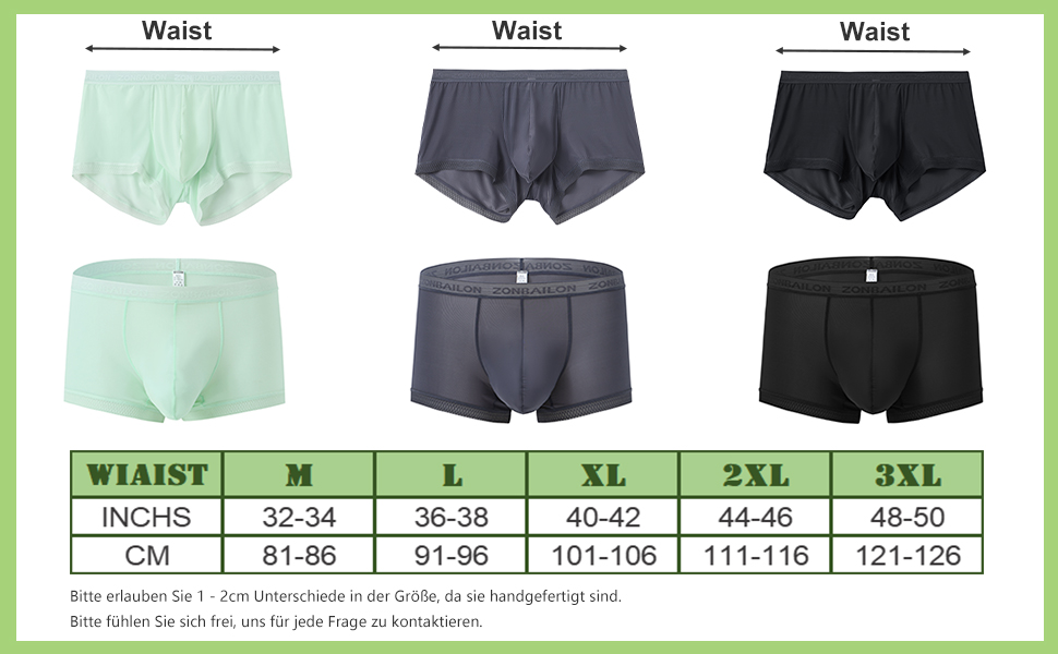 Сліпекс чоловічі прозорі сексуальні труси BIATWOWR з підсилювачем мішка для більшої привабливості та комфорту (2 шт.): різнокольорові, XL