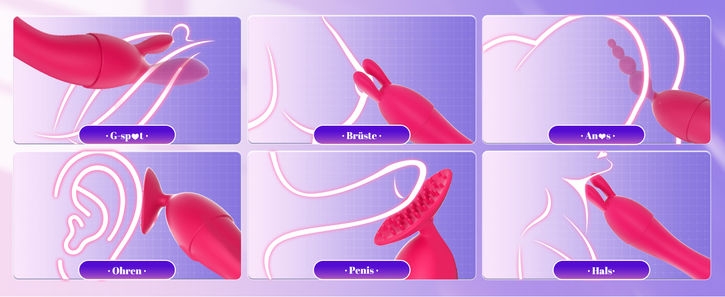 Набір вібраторів для жінок: дildo, вібратор, 4 насадки, 20 режимів, стимуляція G-точки, клітора, сосків, анального отвору. Іграшки для дорослих, для пар, масажер.