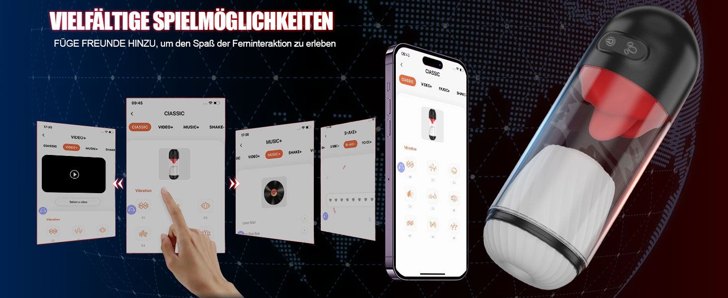 Електричний мастурбатор для чоловіків з 9 вібраціями та 360° змиканням язика, пеніс-насос, секс-іграшка