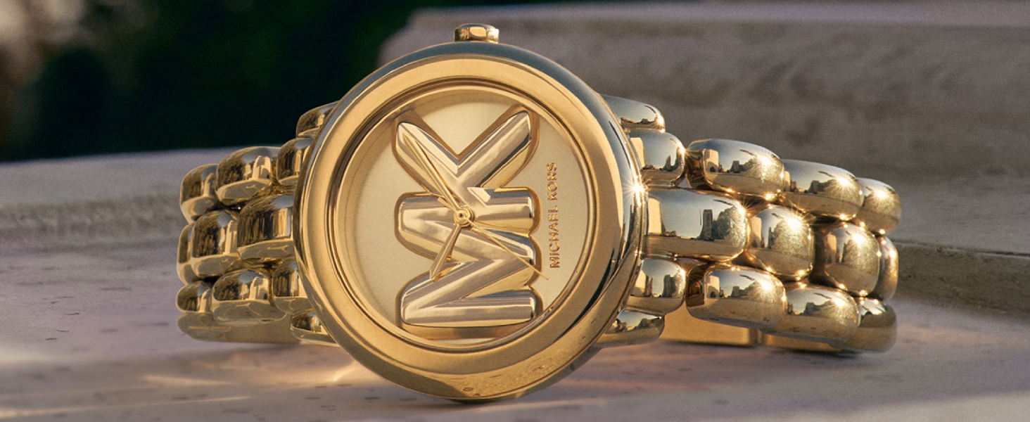 Жіночий годинник Michael Kors Parker кварцовий хронограф, сталевий ремінець, 39 мм, колір рожеве золото та світло-рожевий