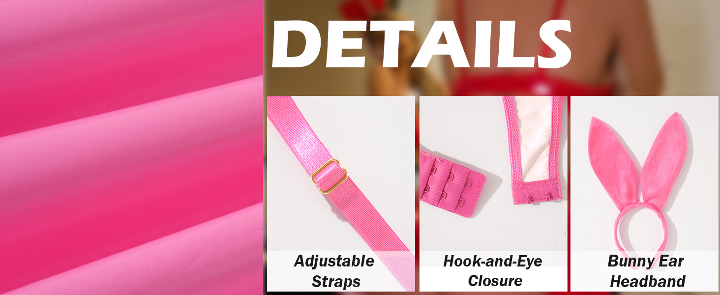 Костюм сексуальної нижньої білизни Ausing для жінок: сукня та комплект. Комплект сексуальної білизни для жінок, сукня-костюм, рожевий, S-XL. Ідеальний вибір для образу зайчика.