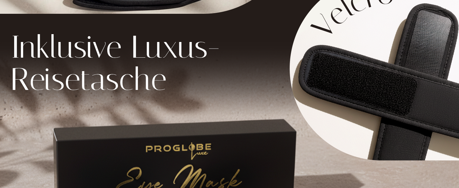 Маска для сну Proglobe Luxe 3D світлонепроникна для тих, хто спить на спині та боці, м'яка дихаюча маска для очей, темно-сіра