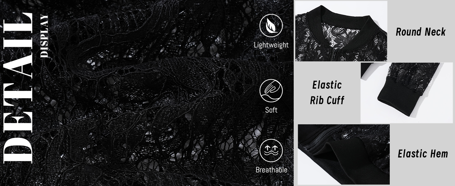 Чоловіча мереживна куртка AIEOE з довгим рукавом, сітчаста сорочка, топ для вечірок, клубної моди, прозора блейзер, сітчаста сорочка для нічного клубу, карнавалу, чорного кольору