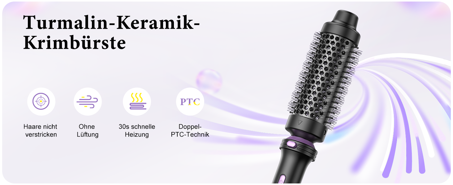 Набір для укладки волосся 5 в 1 BESTOPE PRO: випрямляч, термощітка та 3 керамічні плойки (9мм-25мм), 13 режимів температури, чорний
