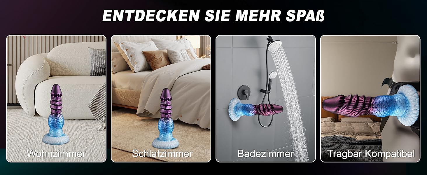 Анальний дилдатор Monster Knot Dildo для чоловіків та жінок, BDSM, стимуляція простати, зелений/блакитний