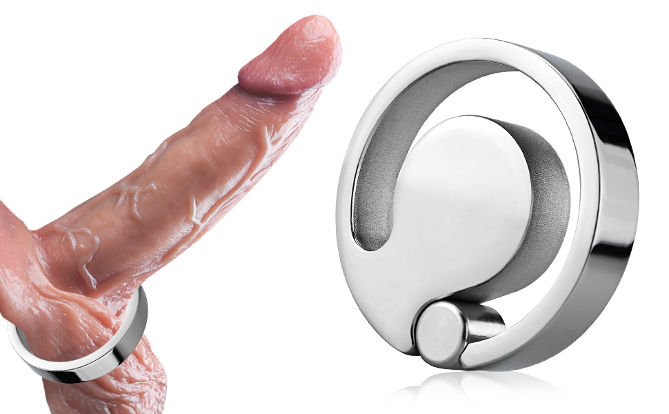 Кільце для статевого члена SXOVO з навантажувальним підвіском, для чоловіків, з нержавіючої сталі, для затримки еякуляції