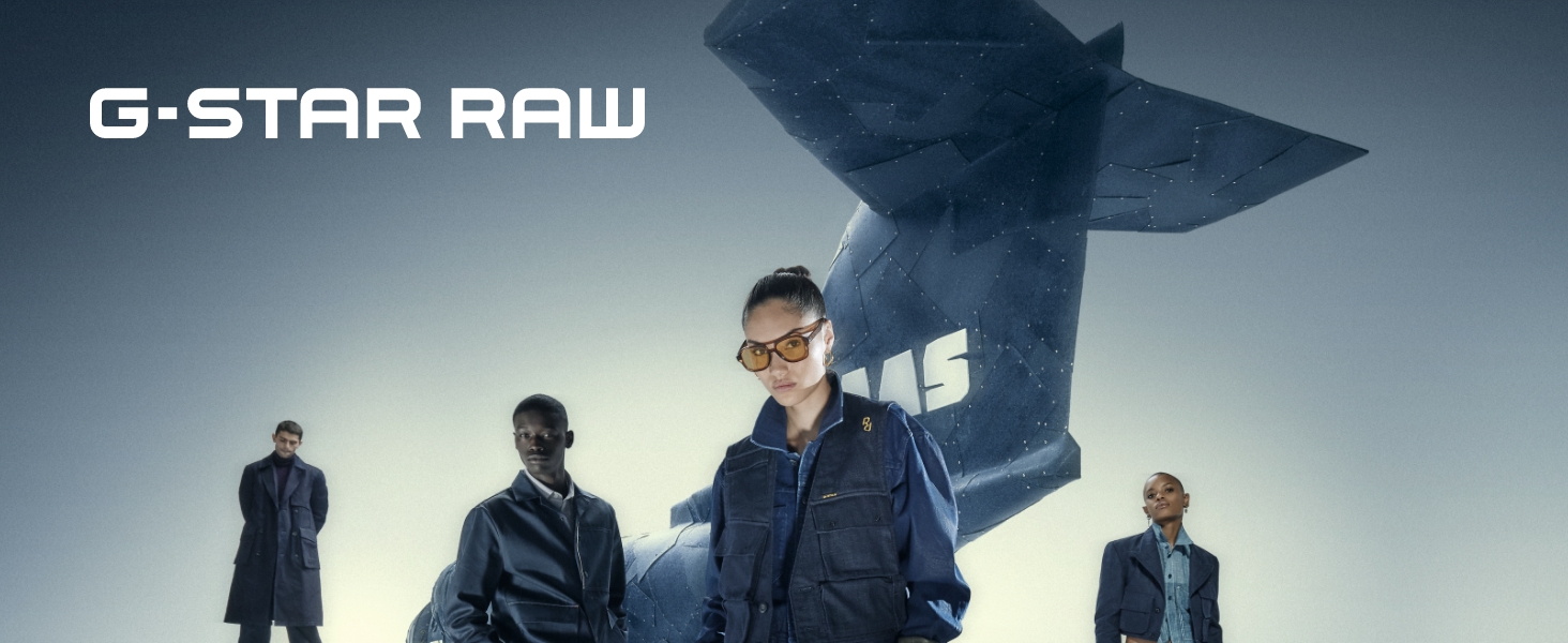 Чоловічі джинси G-Star RAW 3301 Slim Fit — вузькі сині джинси
