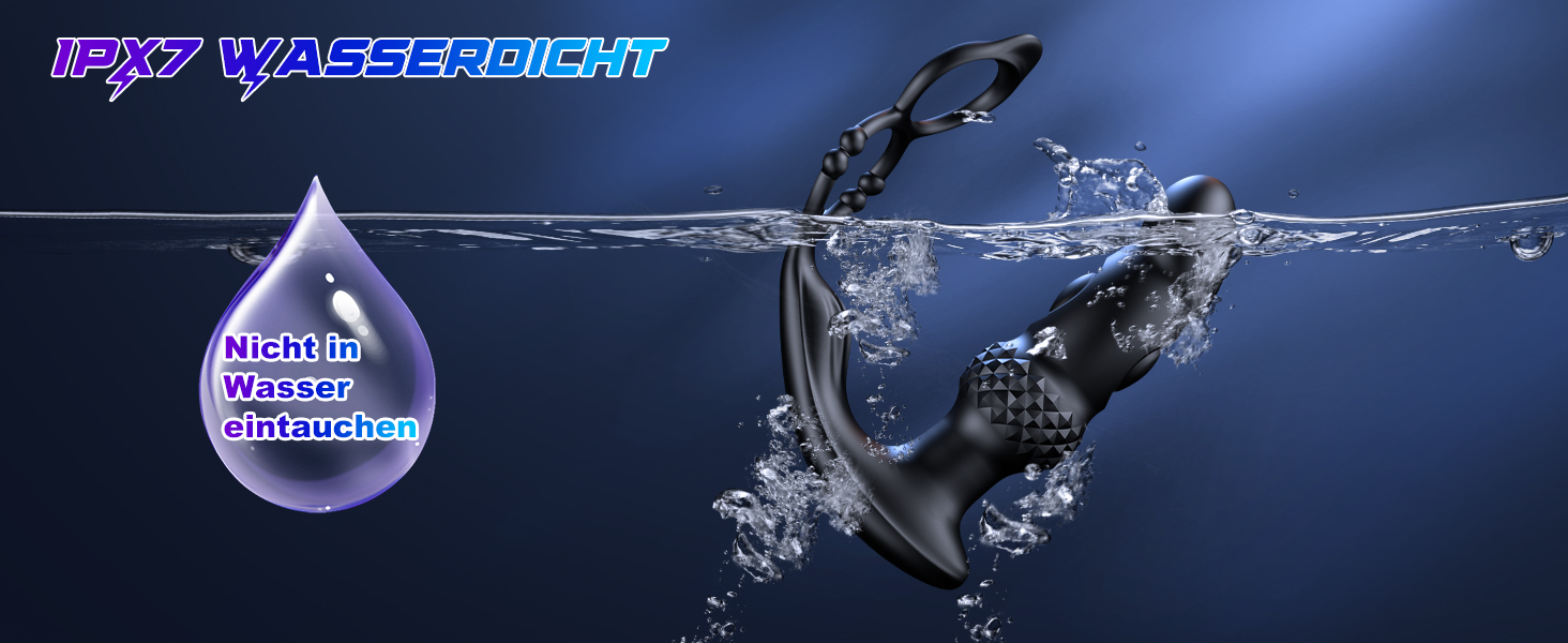 Анальний вібратор для чоловіків з пультом керування та кільцями для пеніса - 7 режимів вібрації, 3 насадки